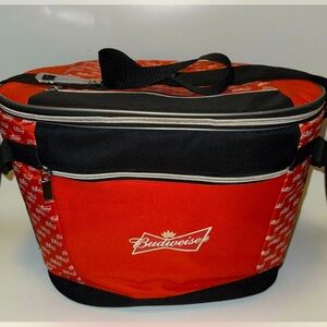 Budweiser Red and Black Soft Cooler